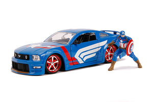 2006 Ford Mustang GT W. Captain America 1/24 Diecast!