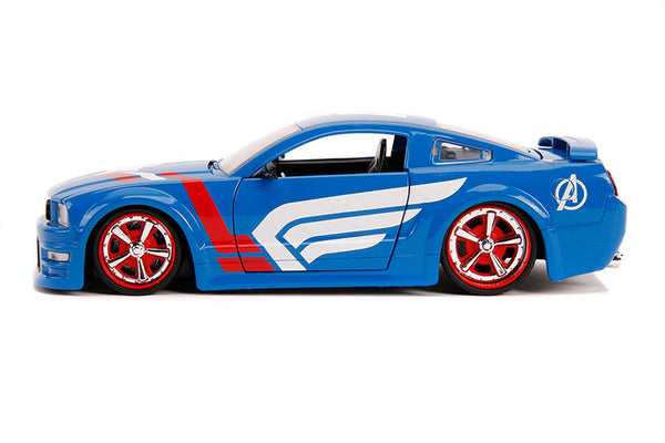 2006 Ford Mustang GT W. Captain America 1/24 Diecast!