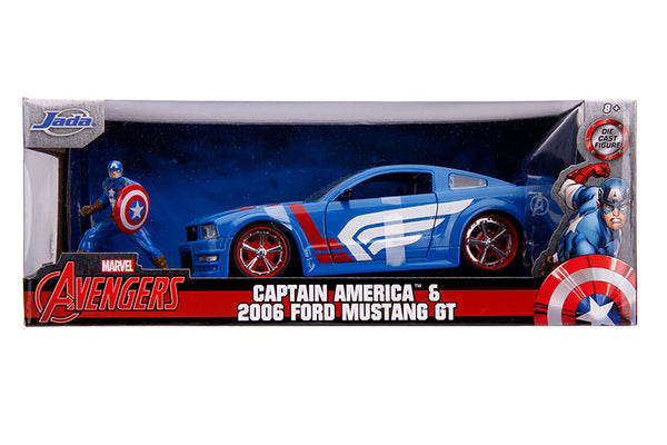 2006 Ford Mustang GT W. Captain America 1/24 Diecast!