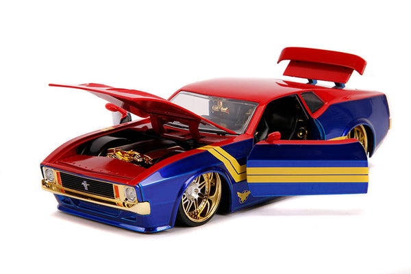 1973 Ford Mustang Mach 1 W. Caption Marvel 1/24 Scale !