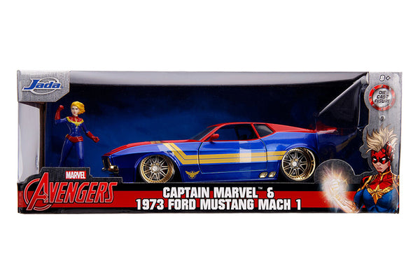 1973 Ford Mustang Mach 1 W. Caption Marvel 1/24 Scale !