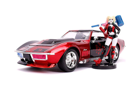 1969 Corvette Stingray W. Harley Quinn Figure 1/24 scale