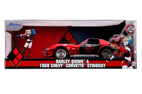 1969 Corvette Stingray W. Harley Quinn Figure 1/24 scale