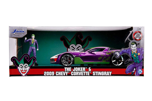 2009 Corvette Stingray W. Joker Diecast Figure 1/24 Scale.