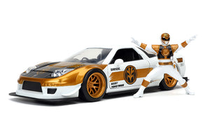 2002 Honda NSX Type-R W. White Ranger Figure Power Ranger's 1/24 Scale