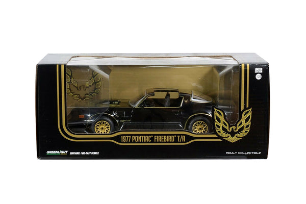 1977 Pontiac Firebird Trans Am T Top Starlite Black & Gold 1/24 Scale Diecast