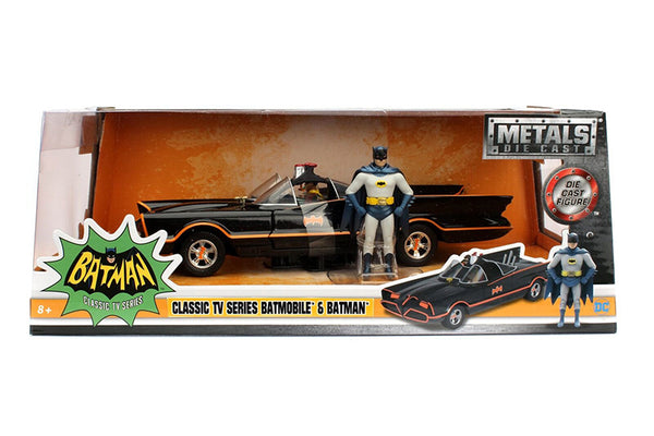 1966 Classic Batmobile W. Batman & Robin 1/24 Diecast!