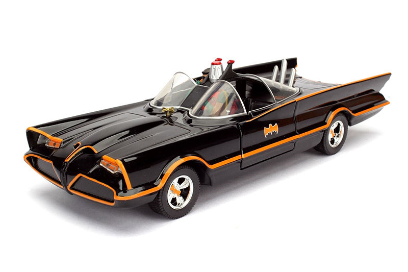 1966 Classic Batmobile W. Batman & Robin 1/24 Diecast!