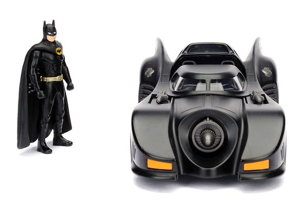 1989 Batmobile W. Batman 1/24 Scale Metal Diecast!