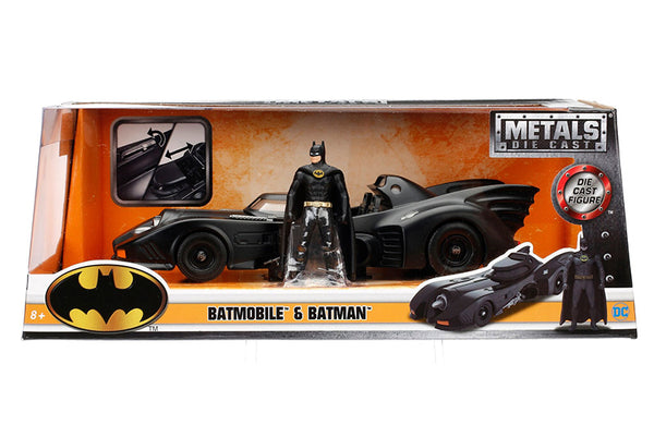 1989 Batmobile W. Batman 1/24 Scale Metal Diecast!