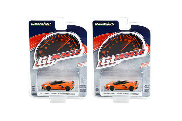 2021 Chevrolet Corvette Stingray Convertible Orange Limited Edition 1/64 Diecast