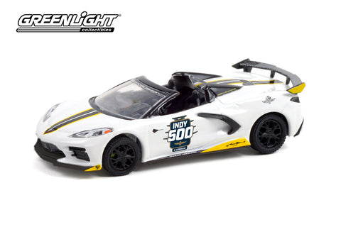 2021 Chevrolet Corvette  Convertible White Indy 500. 1/64 Diecast