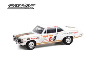 1970 Chevrolet Nova SS White with Hurst logo. 1/64 Diecast