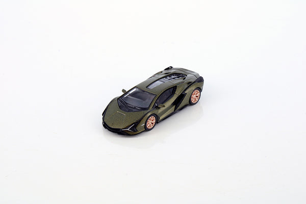 Lamborghini Sian FKP37 1/64 Diecast #7.  W. Display case