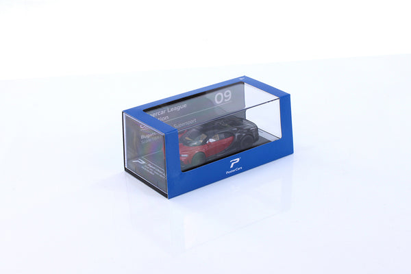 Bugatti Chiron Super sport 1/64 diecast #9 W. Display Case