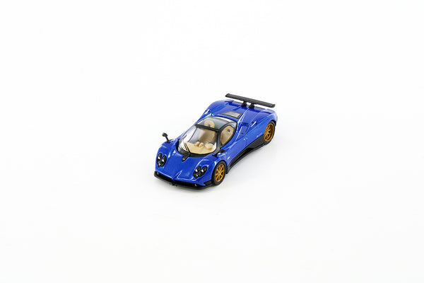 Pagani Zonda F Argentina Blue 1/64 Diecast #1. W. Display Case