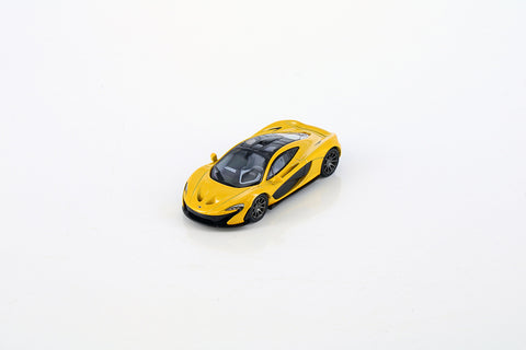 McLaren P1 Volcano Yellow 1/64 Diecast #3. W. Display Case